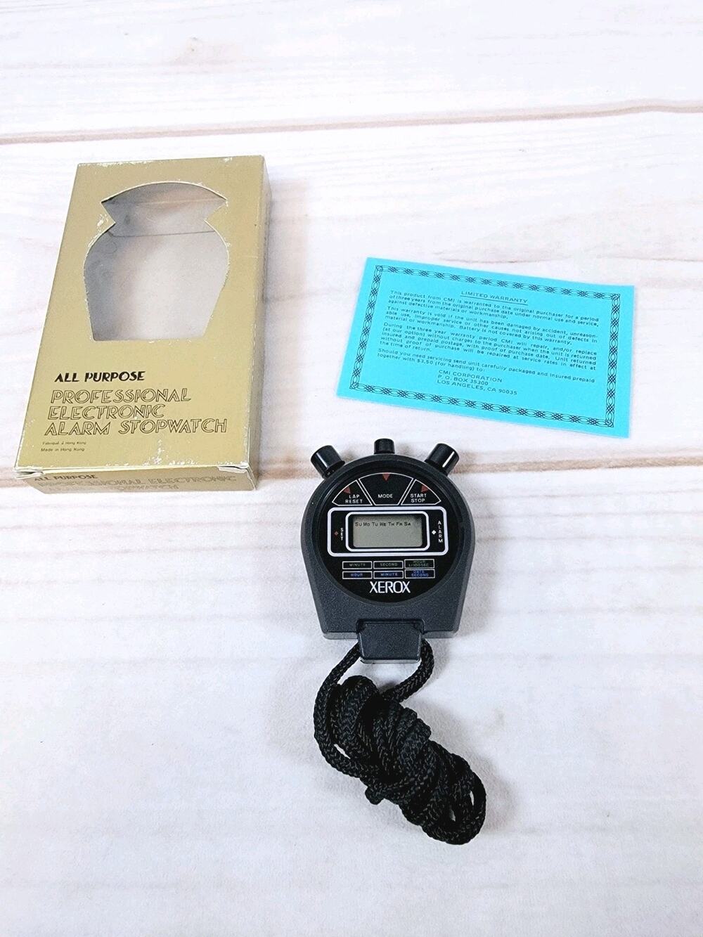 Vintage Xerox All-purpose Professional Electric Alarm Stopwatch New Old Stock
